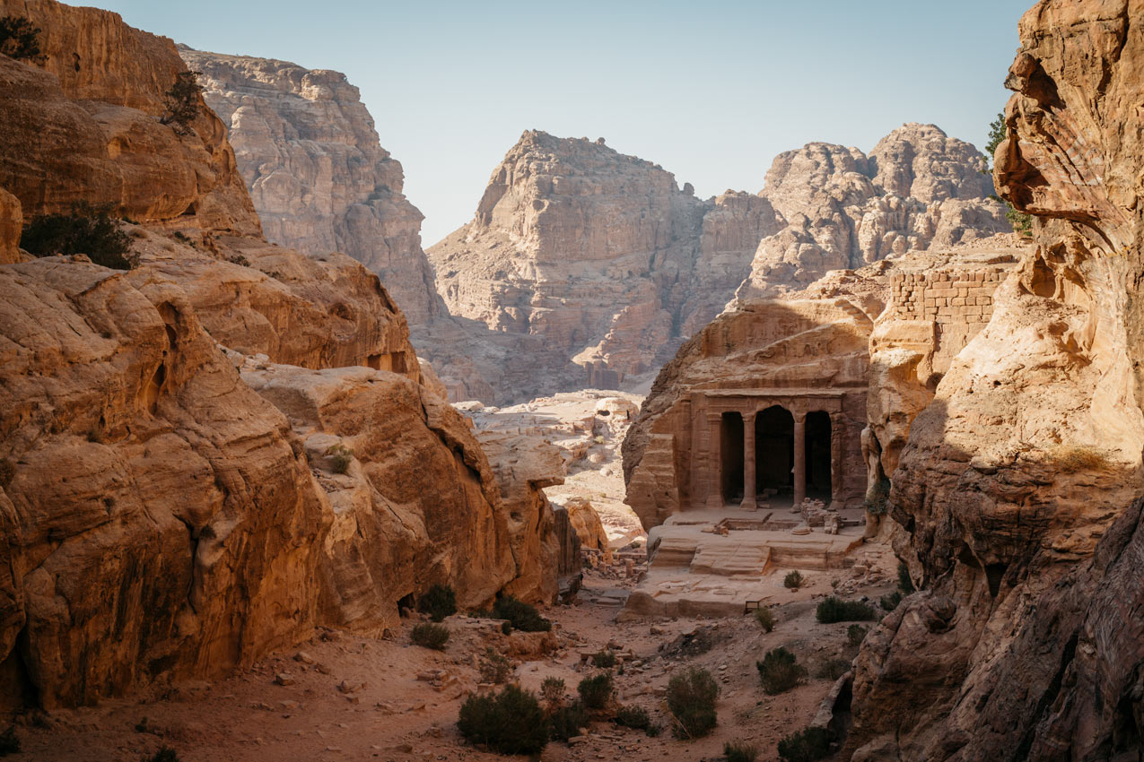 paysage de pétra en jordanie